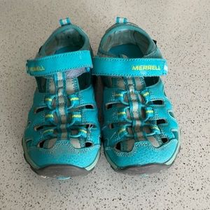 Kids Merrell water/hike shoes size 13.